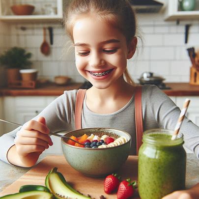 nutrition for children with braces
